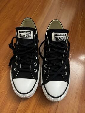 Converse Black & White Low-Top Canvas Sneakers